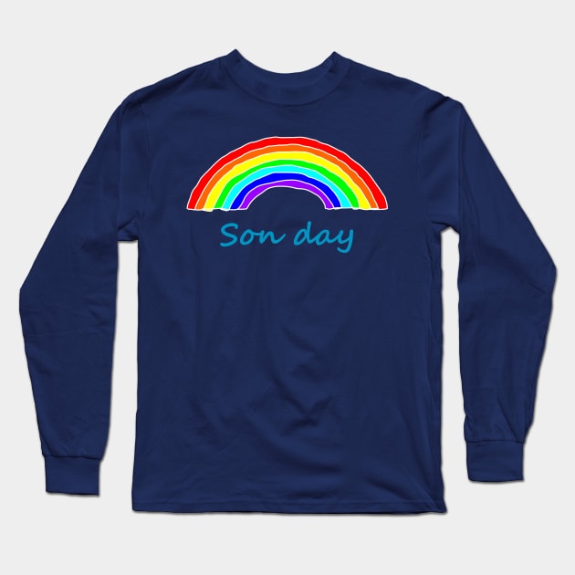 Son Day Rainbow Long Sleeve T-Shirt by ellenhenryart